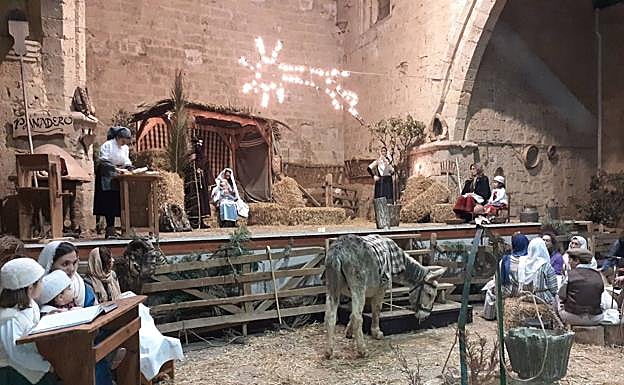 Participantes en el belén viviente de Tordehumos. 