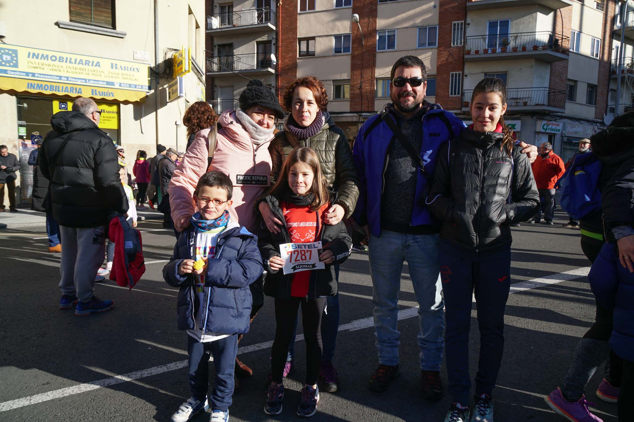 Primera carrera de niños de la San Silvestre salmantina. 