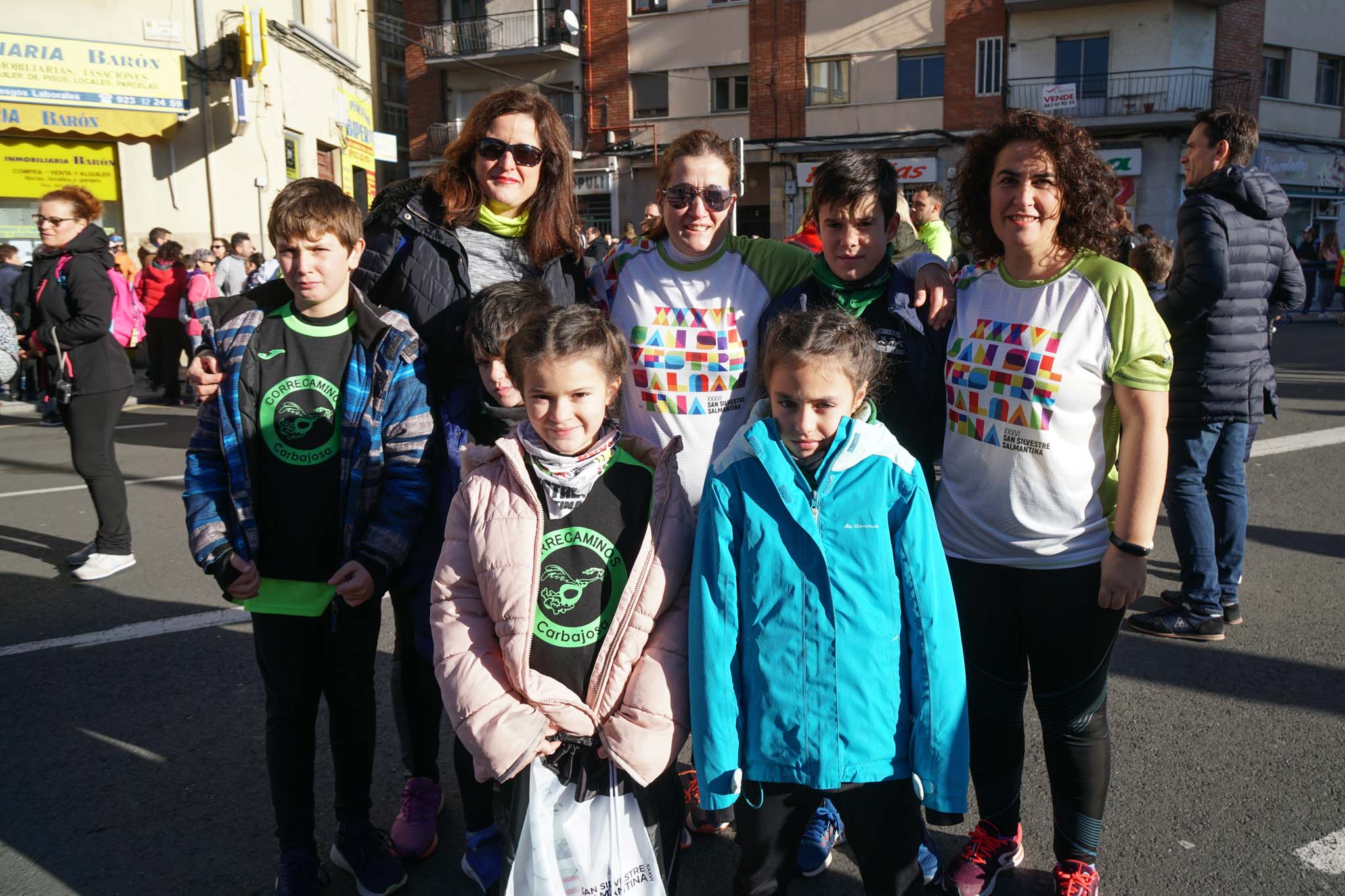 Primera carrera de niños de la San Silvestre salmantina. 