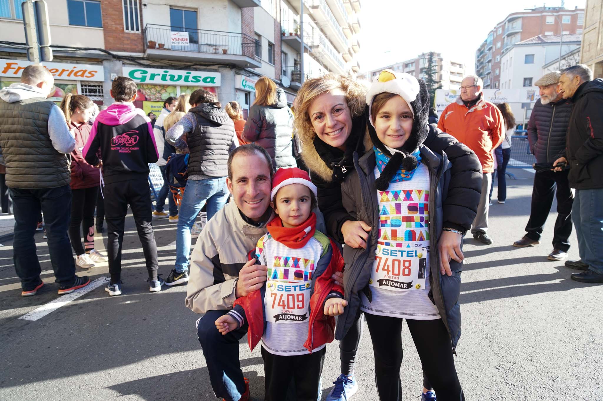 Primera carrera de niños de la San Silvestre salmantina. 