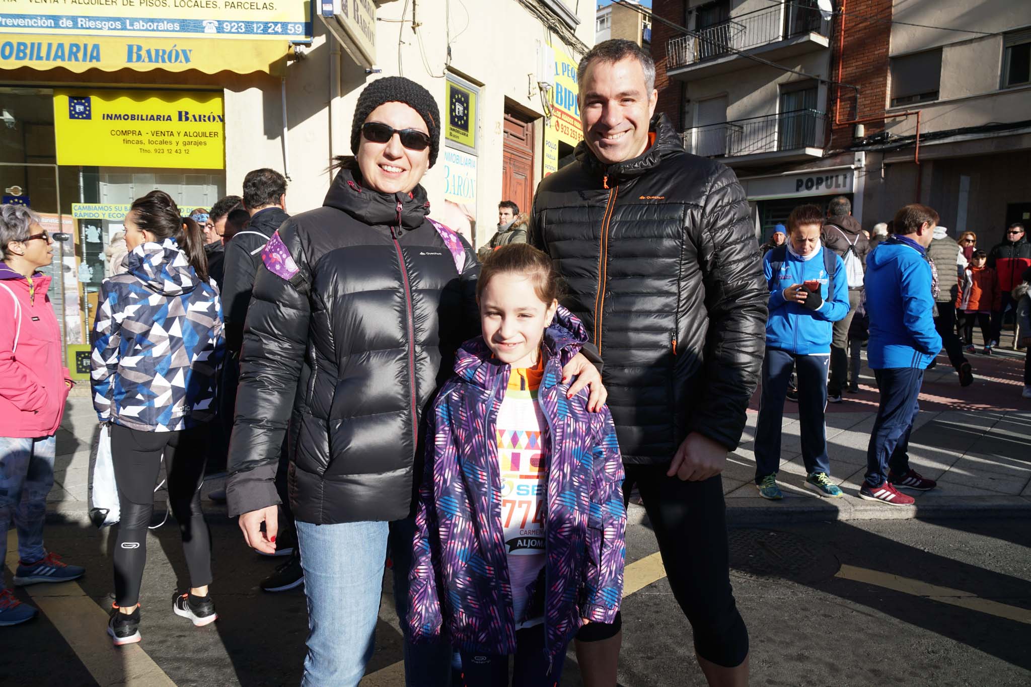 Primera carrera de niños de la San Silvestre salmantina. 