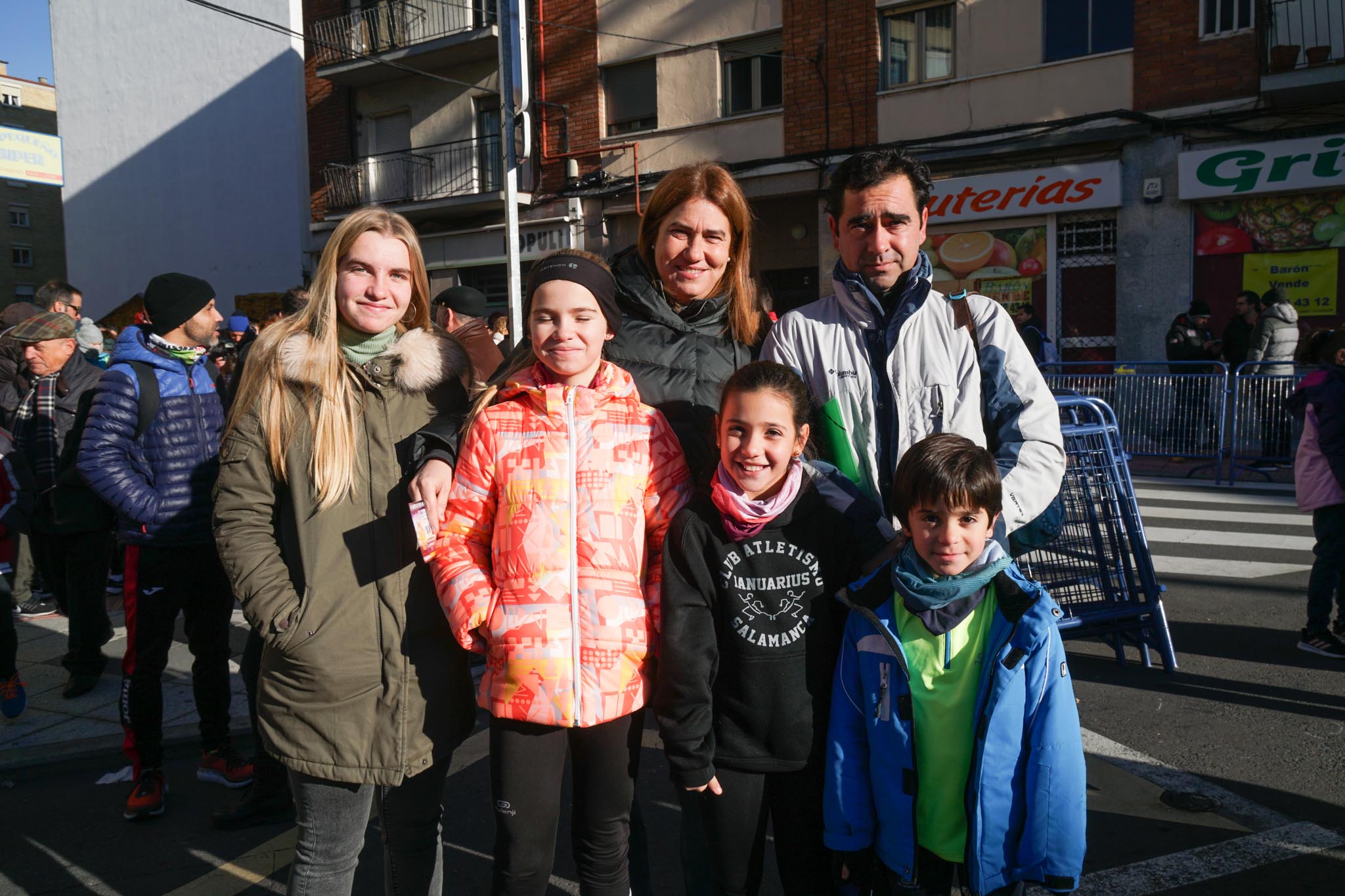 Primera carrera de niños de la San Silvestre salmantina. 