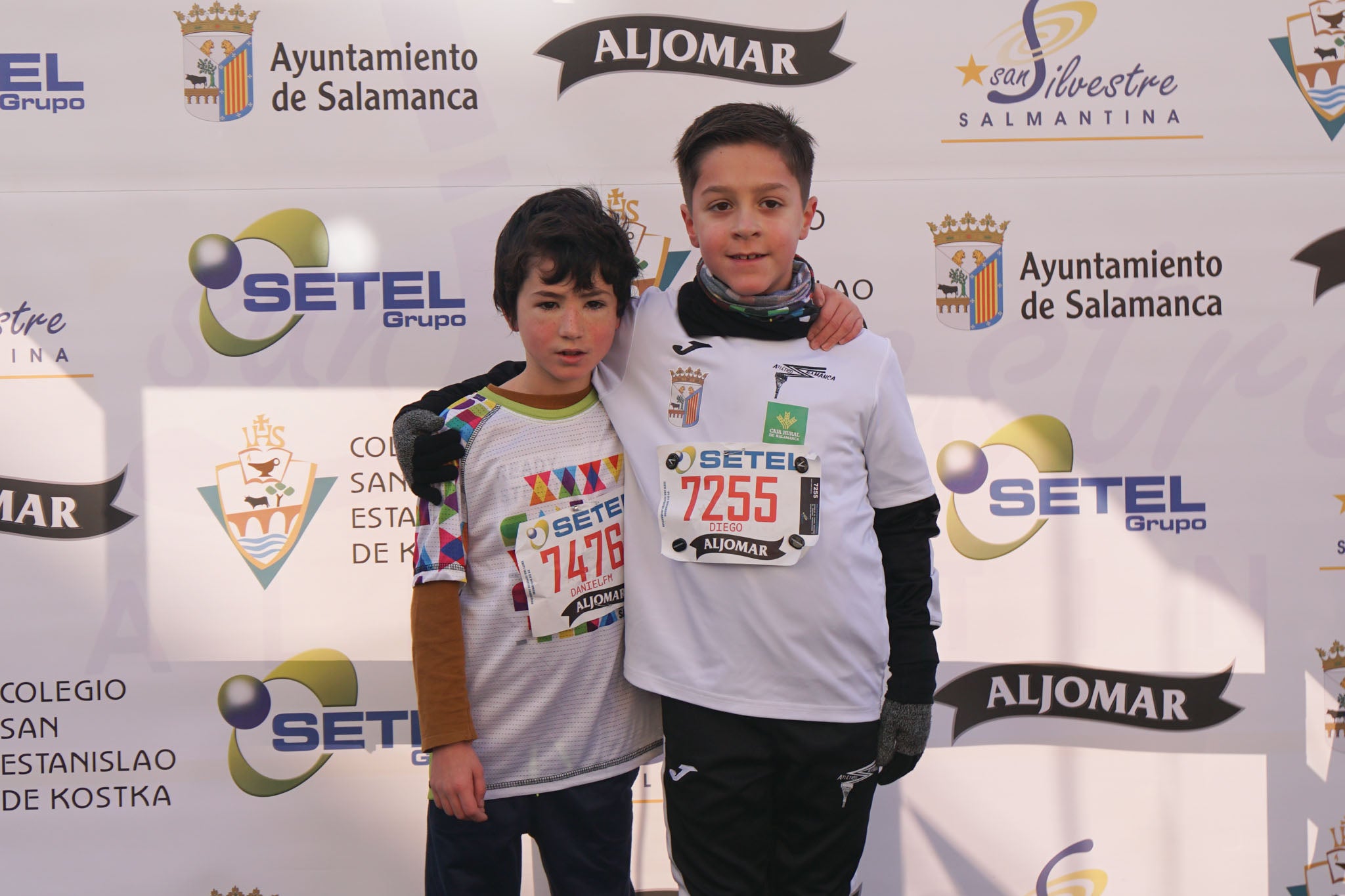 Primera carrera de niños de la San Silvestre salmantina. 