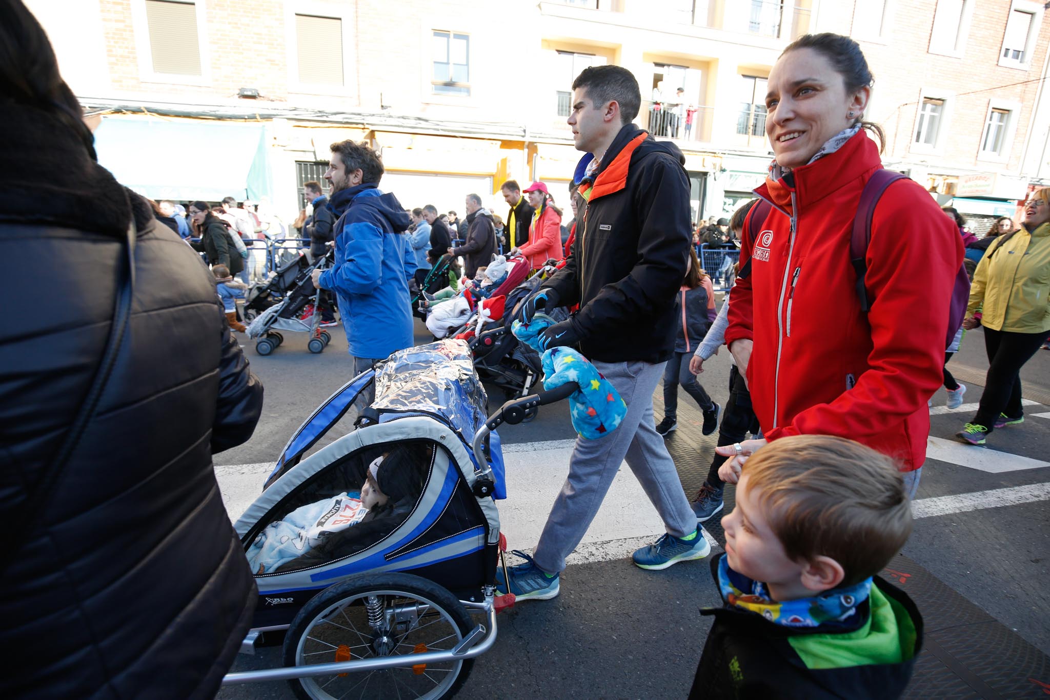 Primera carrera de niños de la San Silvestre salmantina. 