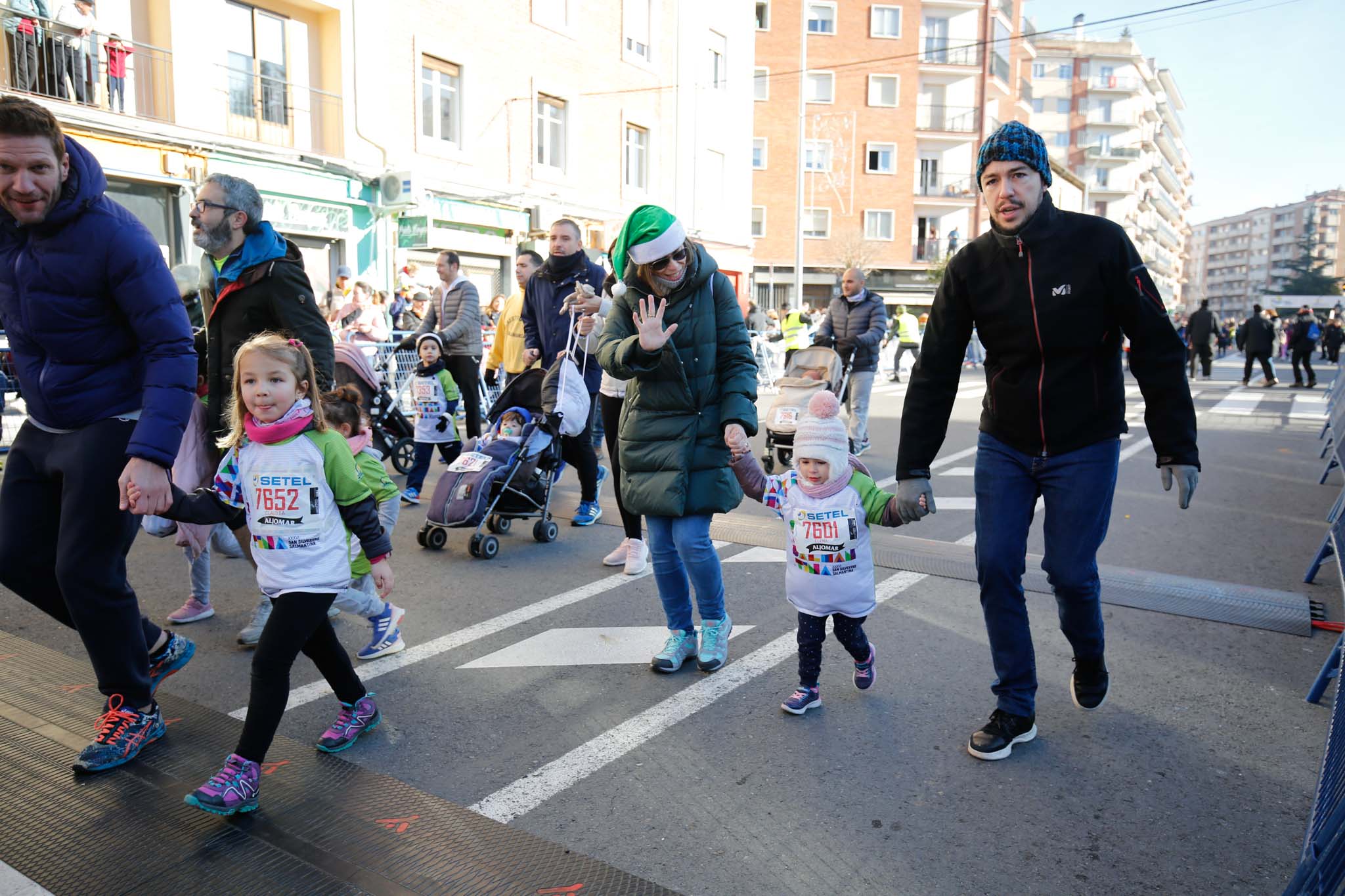 Primera carrera de niños de la San Silvestre salmantina. 