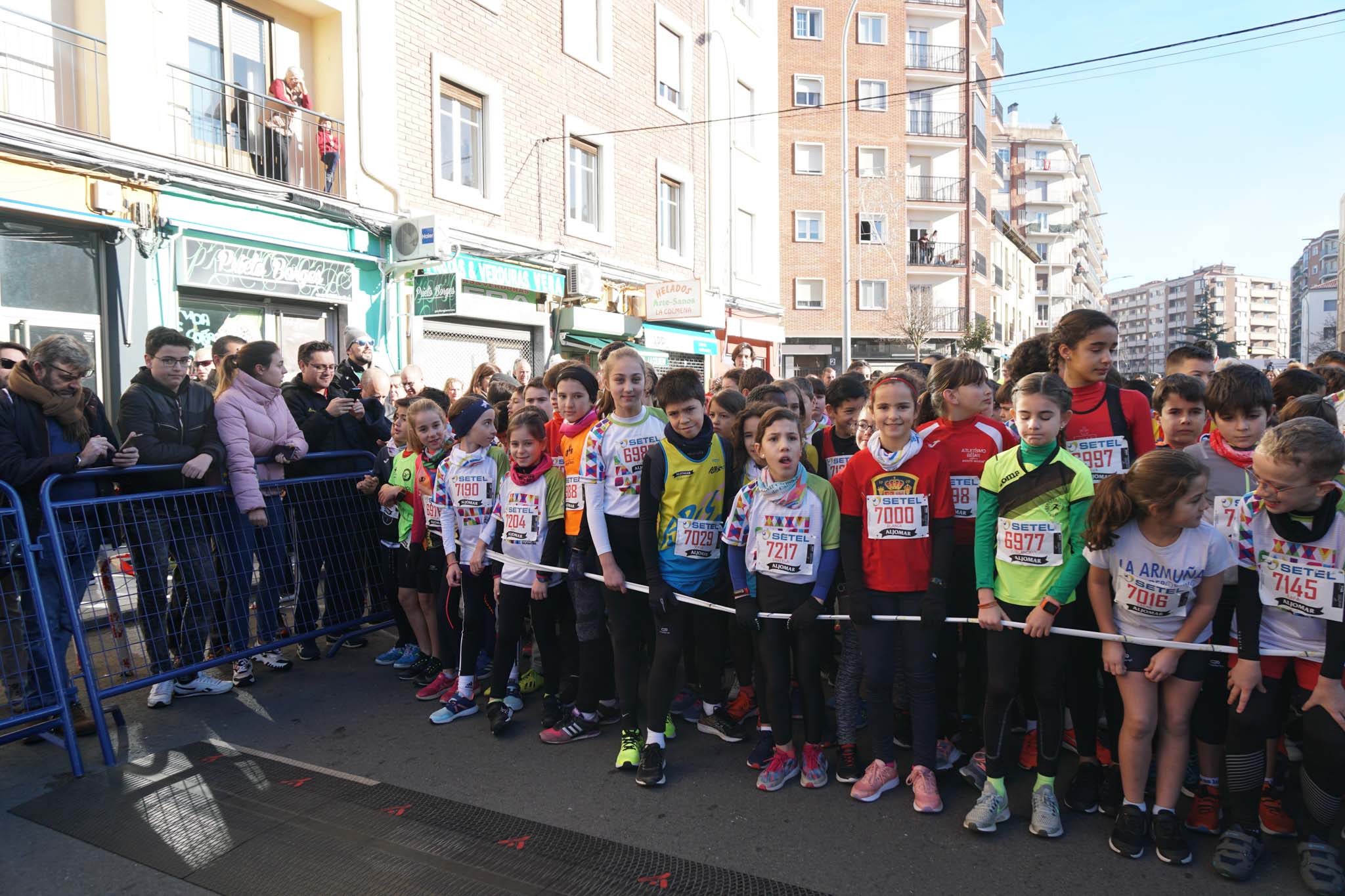 Primera carrera de niños de la San Silvestre salmantina.