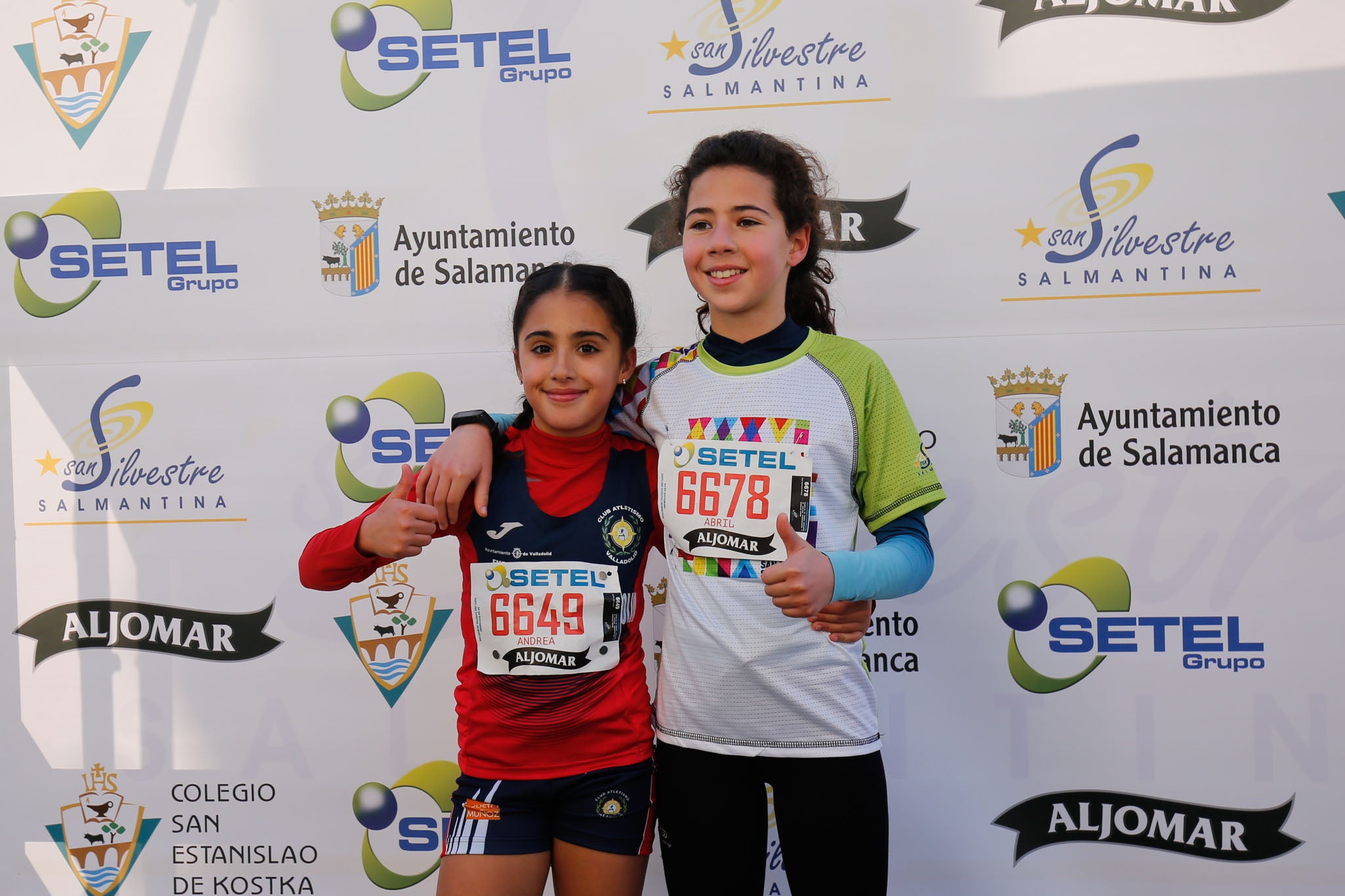 Primera carrera de niños de la San Silvestre salmantina.