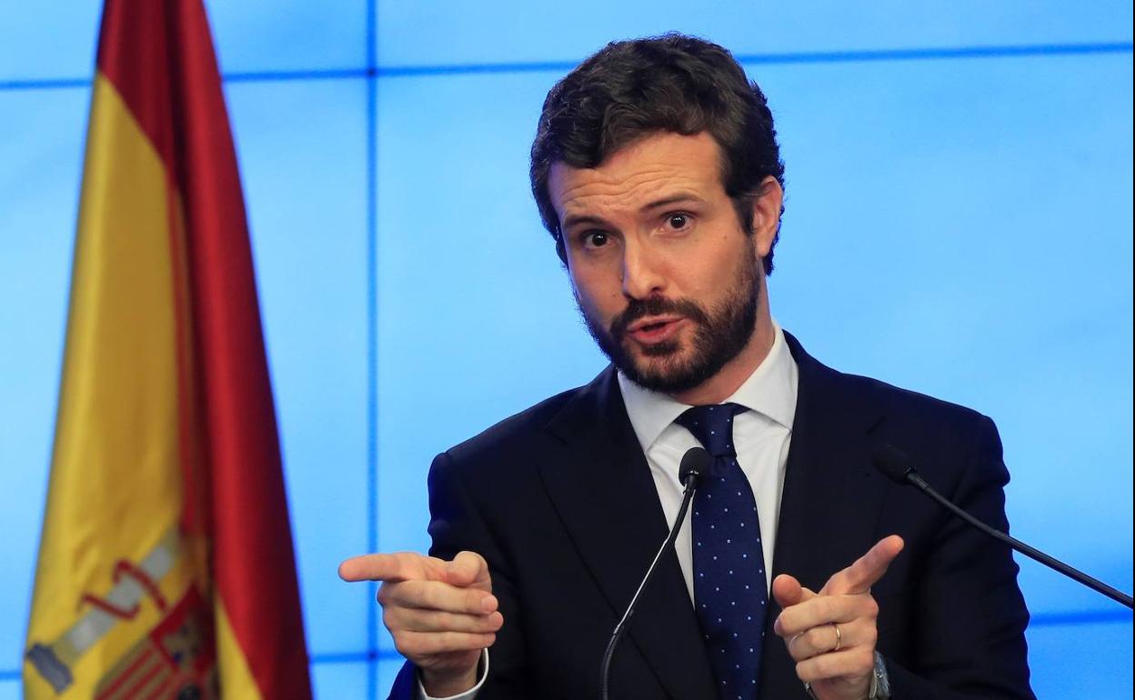 Pablo Casado, secretario general del PP, ha hecho balance este lunes del 2019.