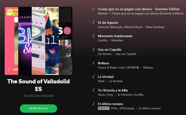 Las canciones más escuchadas este año en Valladolid