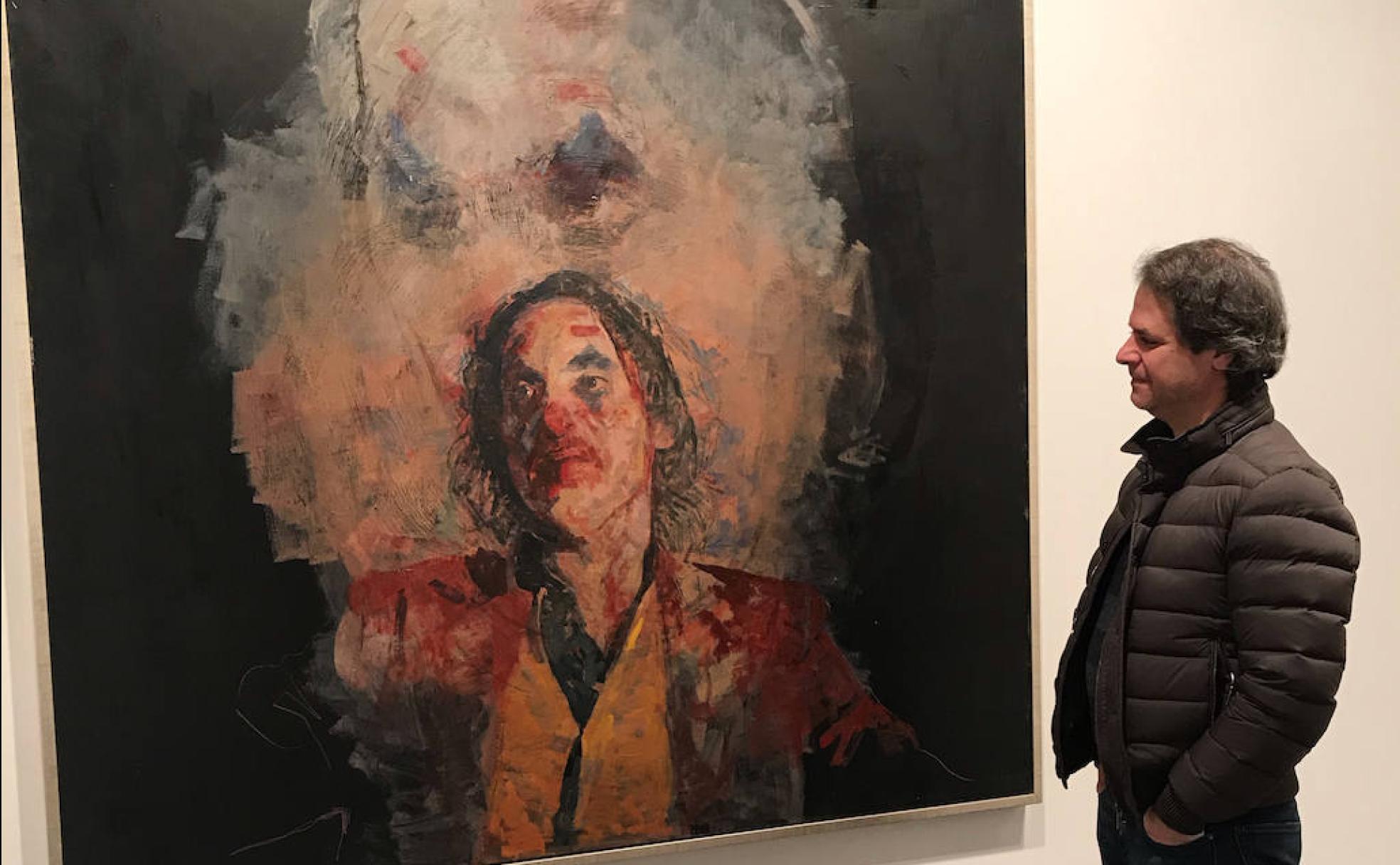 Uno de los óleos inspirados en el personaje del Joker.