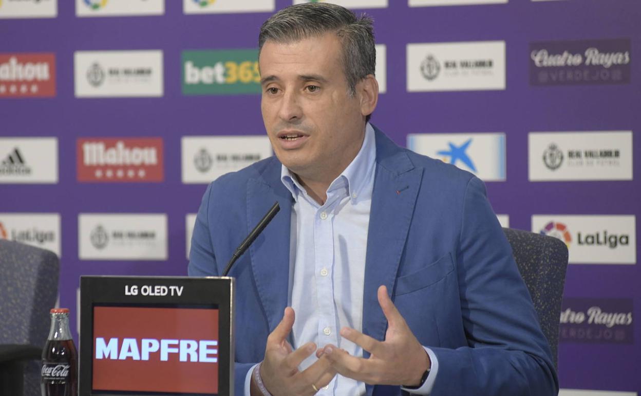 Miguel Ángel Gómez, durante una rueda de prensa. 