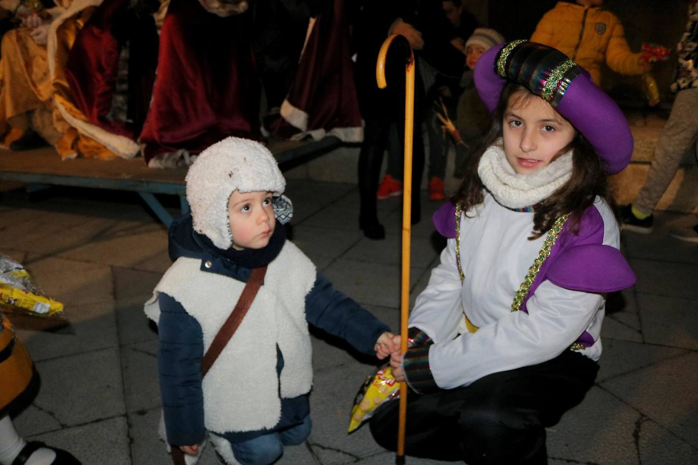 Baltanás recibe a los Reyes Magos con chocolates y roscón.