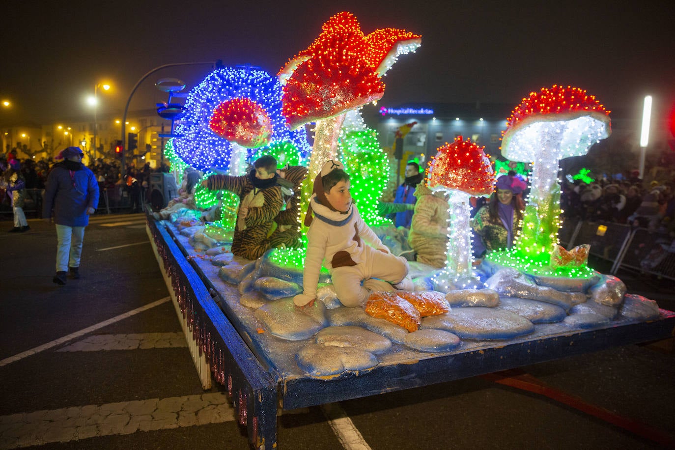 Sus majestades los Reyes Magos han abarrotado las calles del centro de Valladolid en su tradicional cabalgata. 