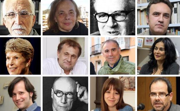 Luis Mateo Díez, Cristina Peri Rossi, Vladimir Nabokov, Manuel Moyano, Ruth Rendell, Tomás Val, Vicente Álvarez, Aida Sandoval, Fernando del Val, André Gide, Ángela Segovia y Jorge Tamargo. 