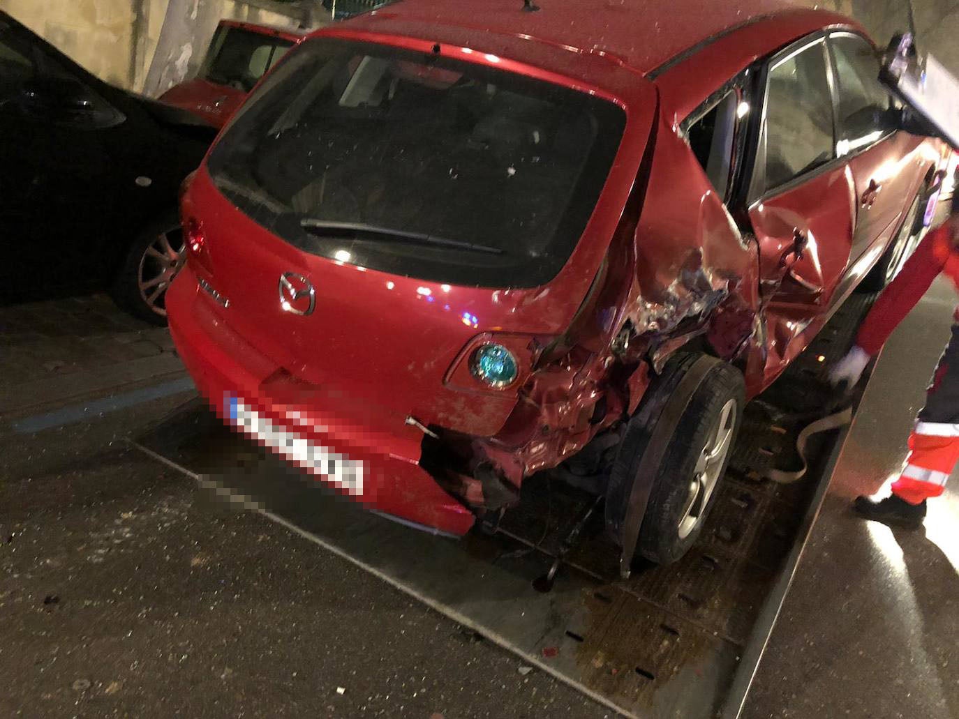 Fotos: Los daños del accidente de la calle San Quirce