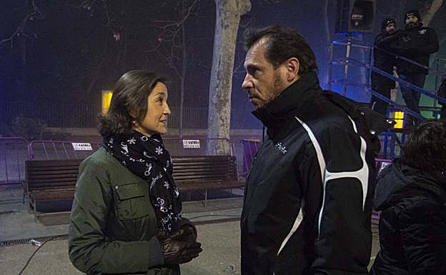 La ministra de Industria, Reyes Maroto, con el alcalde, Óscar Puente.