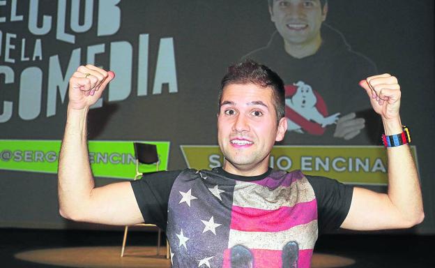 Sergio Encinas, el sábado en el vestíbulo del Teatro Zorrilla.