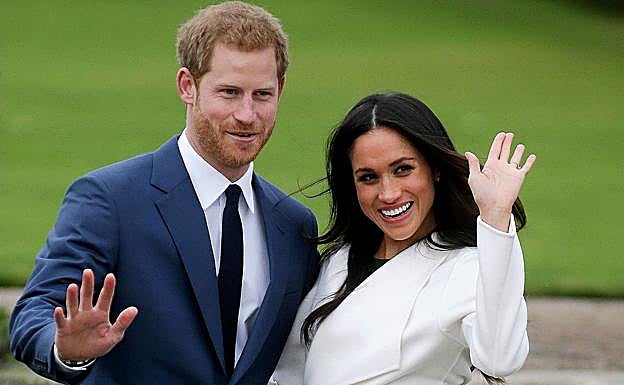 El príncipe Harry de Inglaterra y Meghan Markle. 