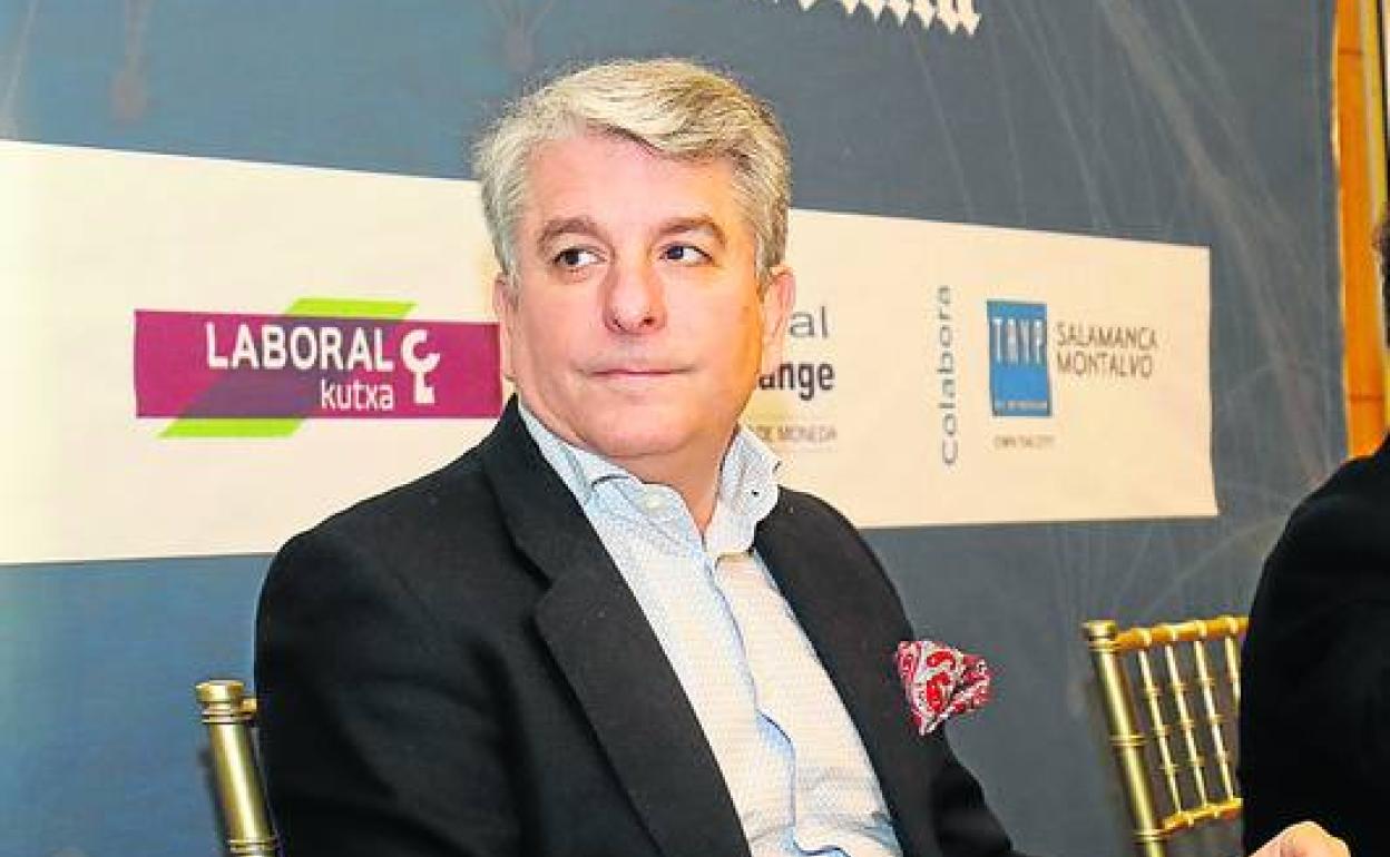 Juan Pedro Moreno, minutos antes de su intervención.
