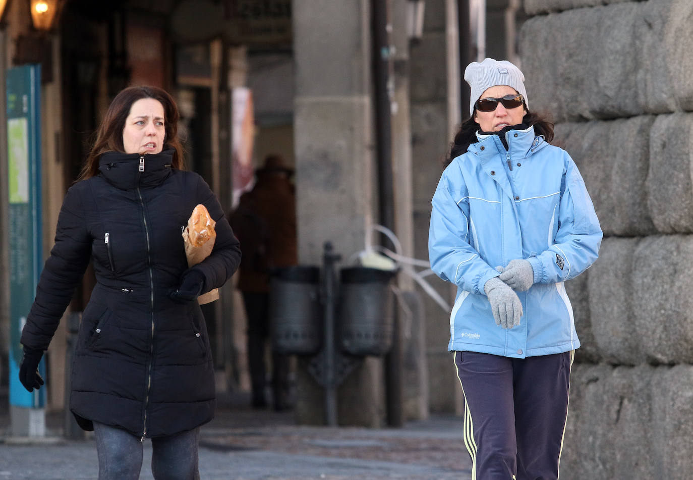 Jornada de intenso frío en Segovia 