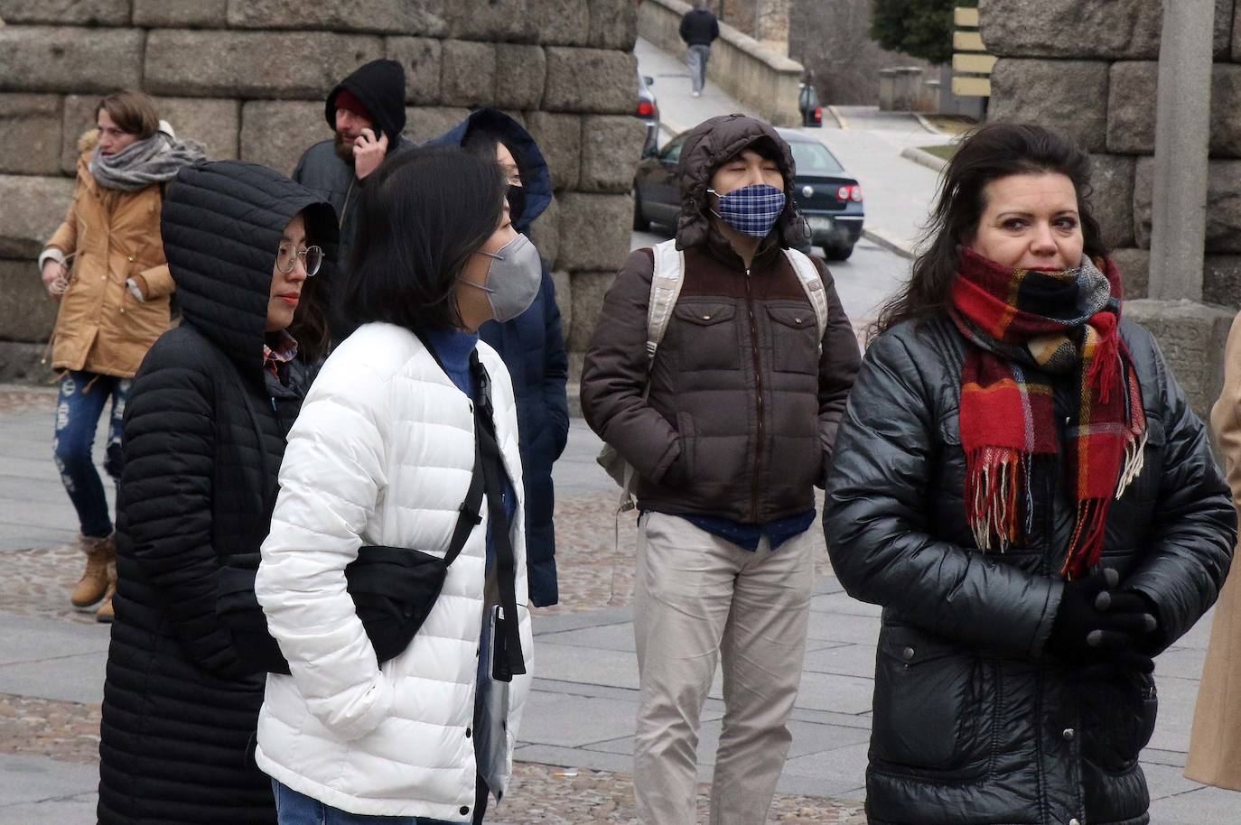 Jornada de intenso frío en Segovia 