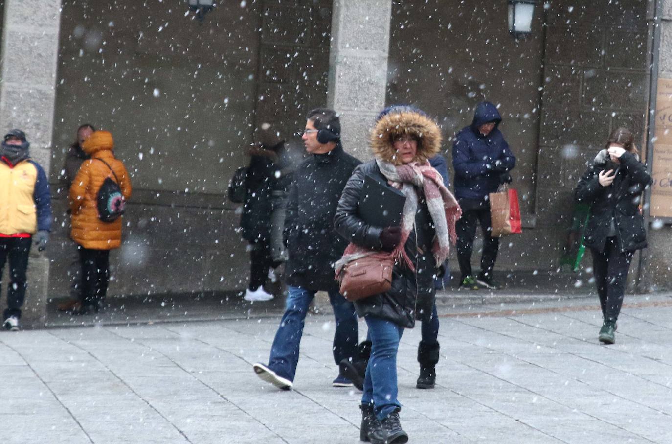 Nieve en la provincia de Segovia