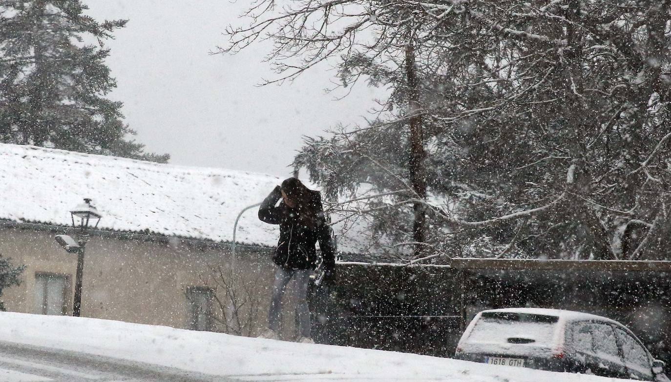 Nieve en la provincia de Segovia