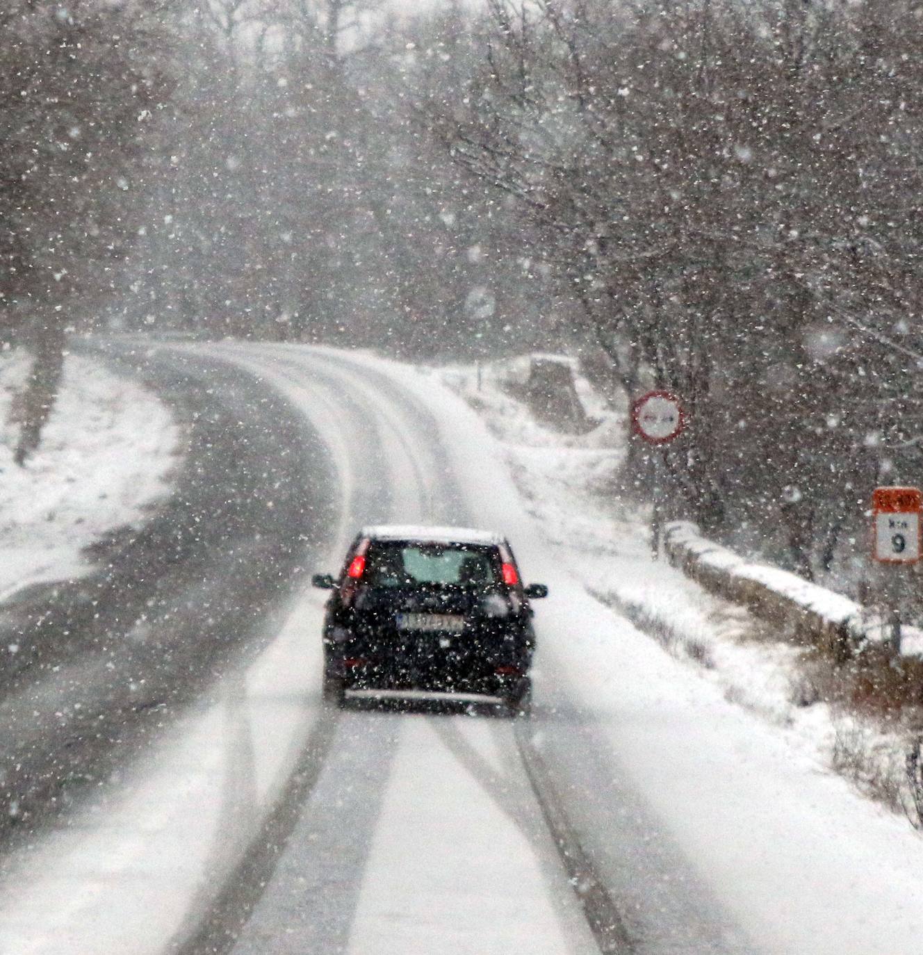 Nieve en la provincia de Segovia