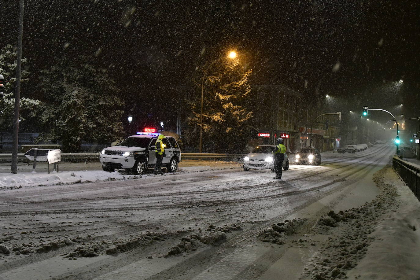 Intensas nevadas en El Espinar.