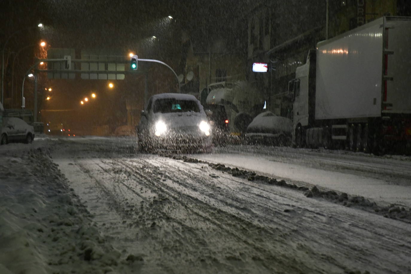 Intensas nevadas en El Espinar.