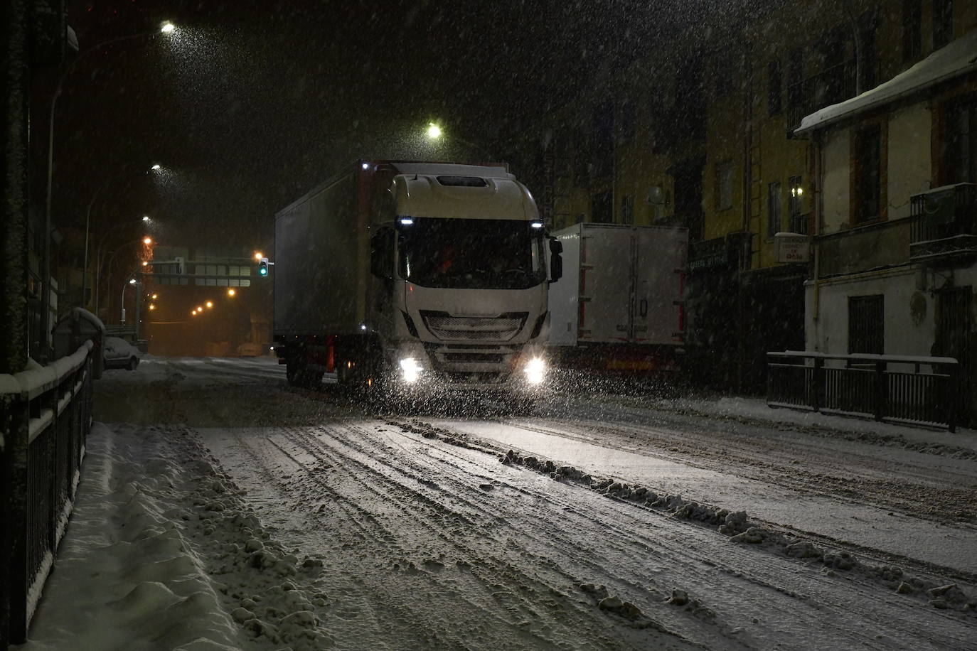 Intensas nevadas en El Espinar.