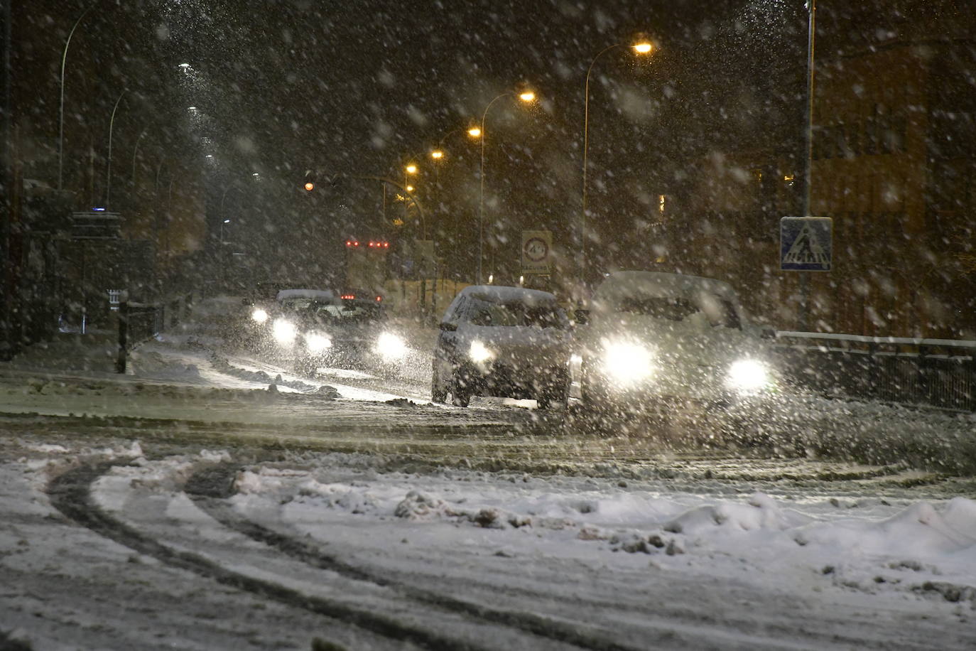 Intensas nevadas en El Espinar.