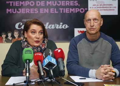 Imagen secundaria 1 - Momentos de la rueda de prensa. 