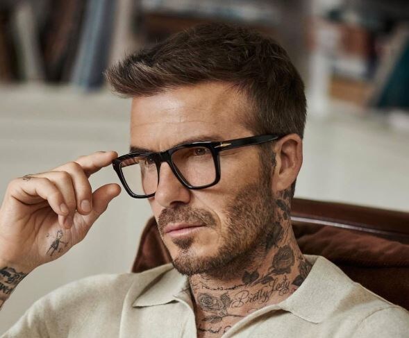 Fotos: Así luce David Beckham su primera colección de gafas