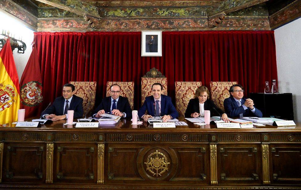 Pleno ordinario de la Diputación de Valladolid.