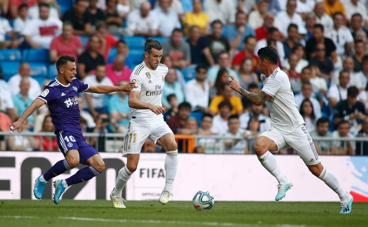 El Real Madrid en una visita a Valladolid en agosto del año pasado. 