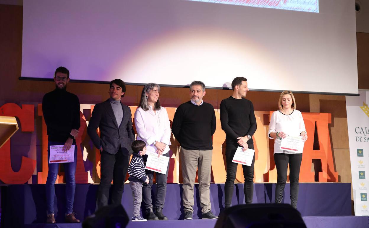 Varios de los galardonados en la entrega de premios.