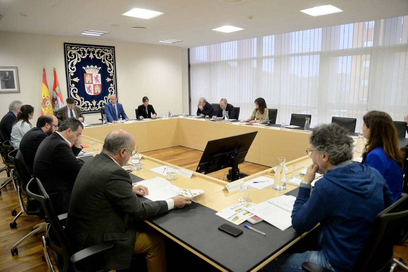 Reunión de la Junta de Portavoces de las Cortes de Castilla y León.