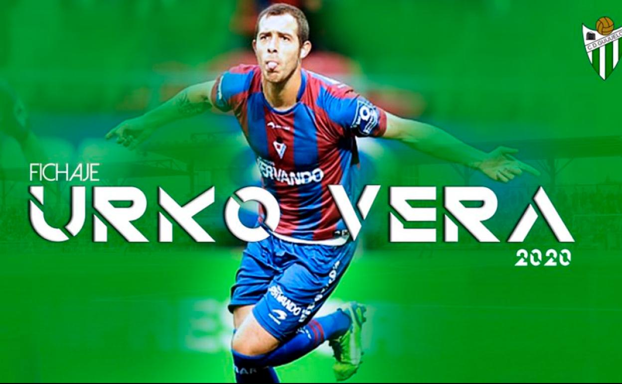 El delantero Urko Vera, nueva incorporación del CD Guijuelo