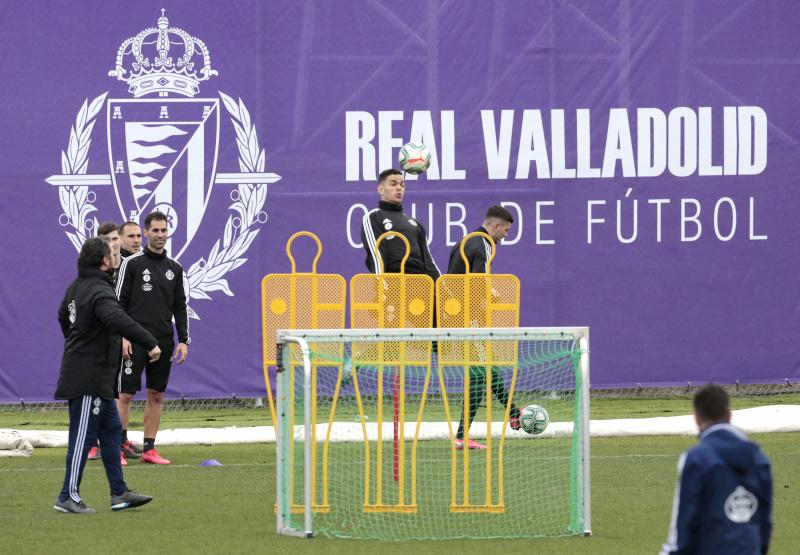 El día 1 de Ben Arfa en Valladolid amaneció lluvioso en los Anexos, donde un puñado de aficionados desafiaron al mal tiempo para presenciar in situ las evoluciones de la nueva adquisición del club blanquivioleta