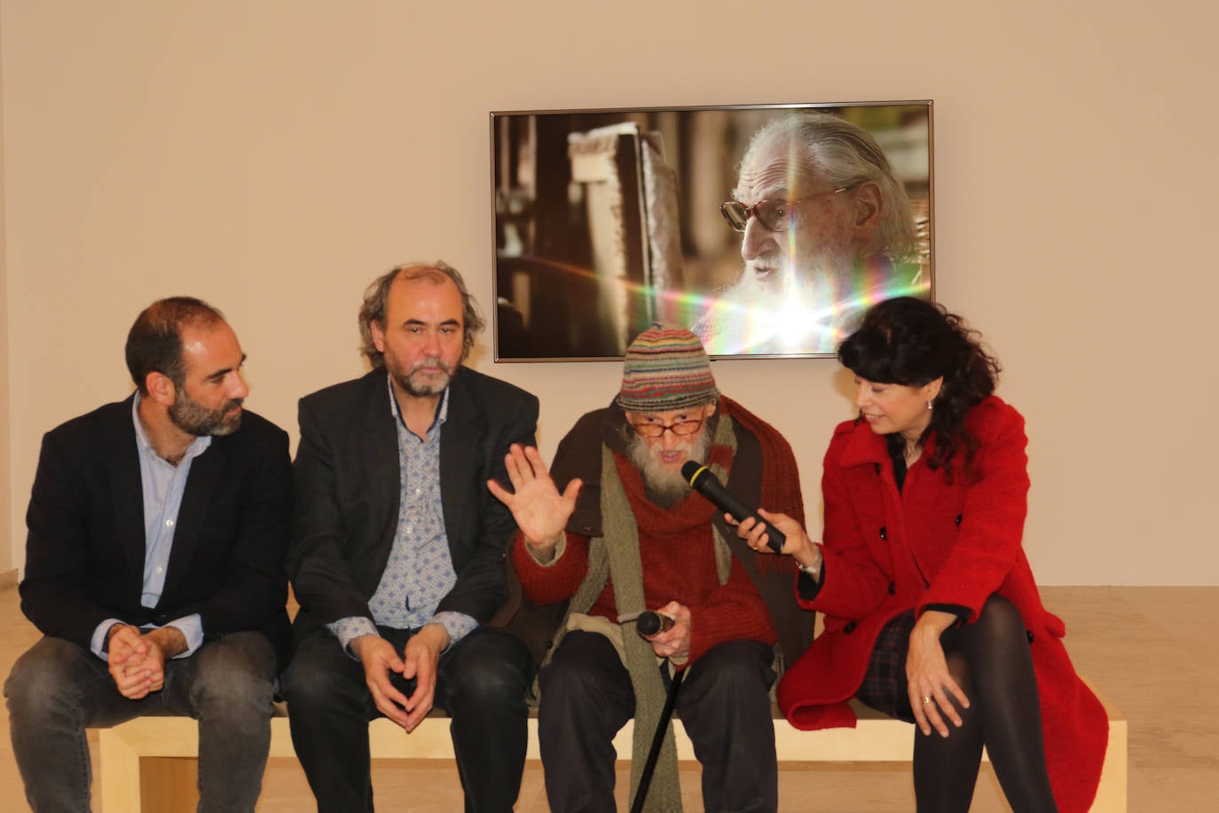 Presentación del documental de Arturo Dueña sobre el pintor Cuadrado Lomas en el Museo Patio Herreriano. 