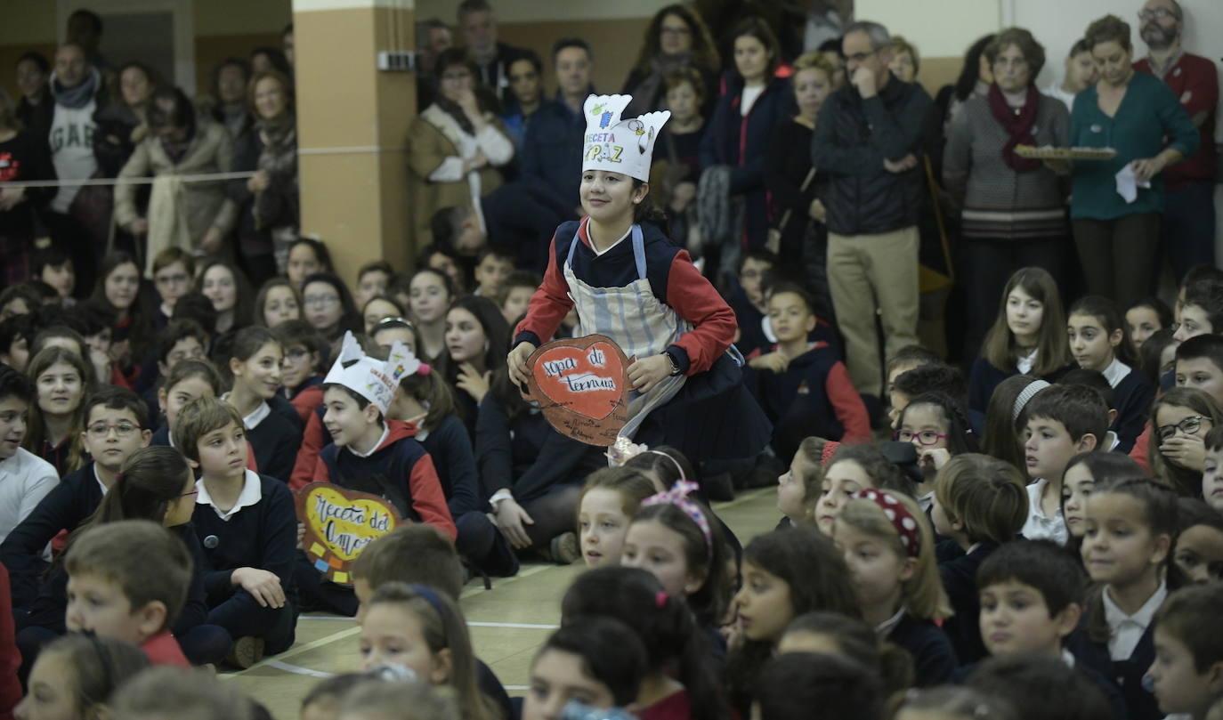 Día de la Paz en el colegio Sagrado Corazón de Valladolid.