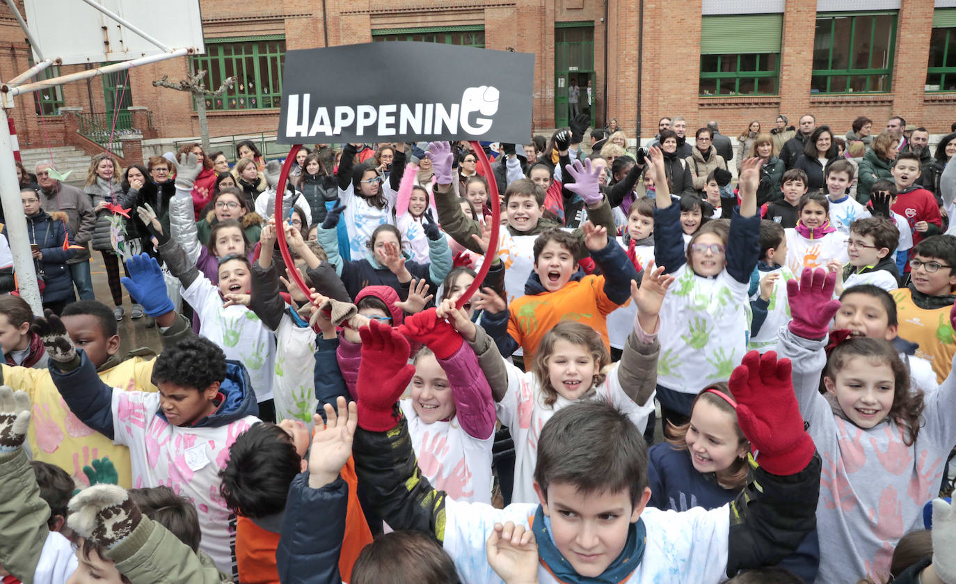 Happening en el colegio Isabel la Católica.