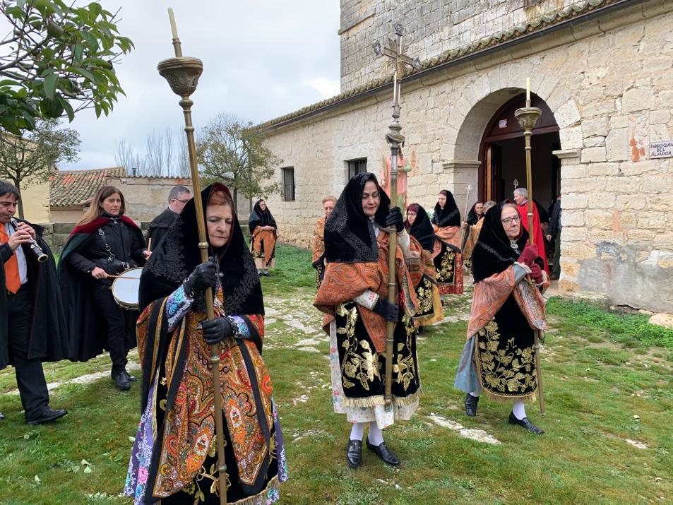 Festividad de las águedas en la localidad vallisoletana de Tiedra. 