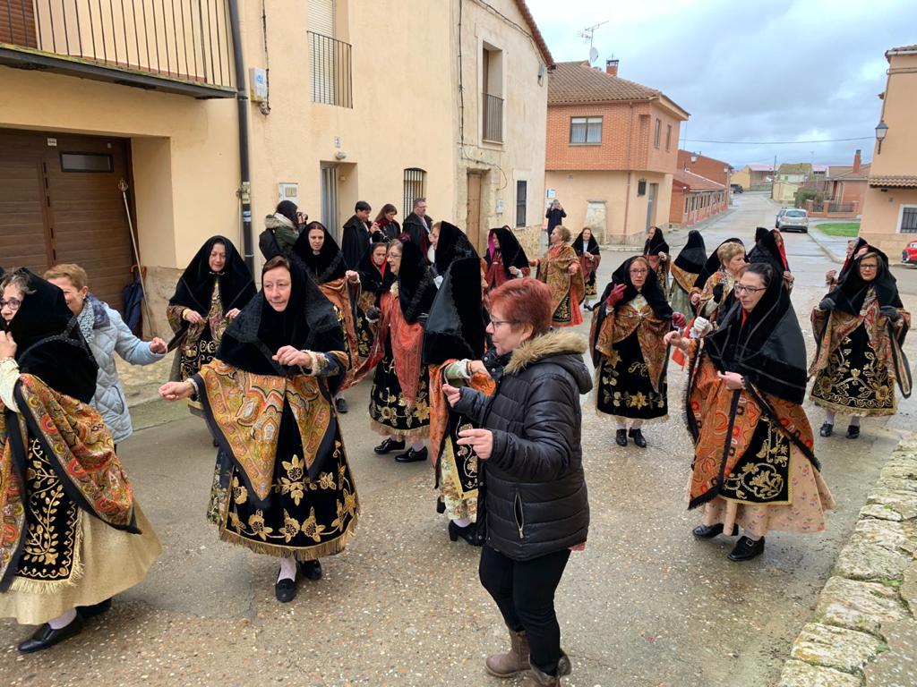 Festividad de las águedas en la localidad vallisoletana de Tiedra. 