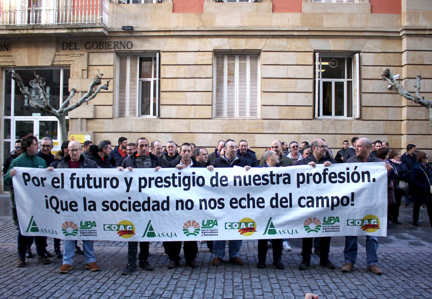 Manifestación de agricultores y ganaderos en Soria.