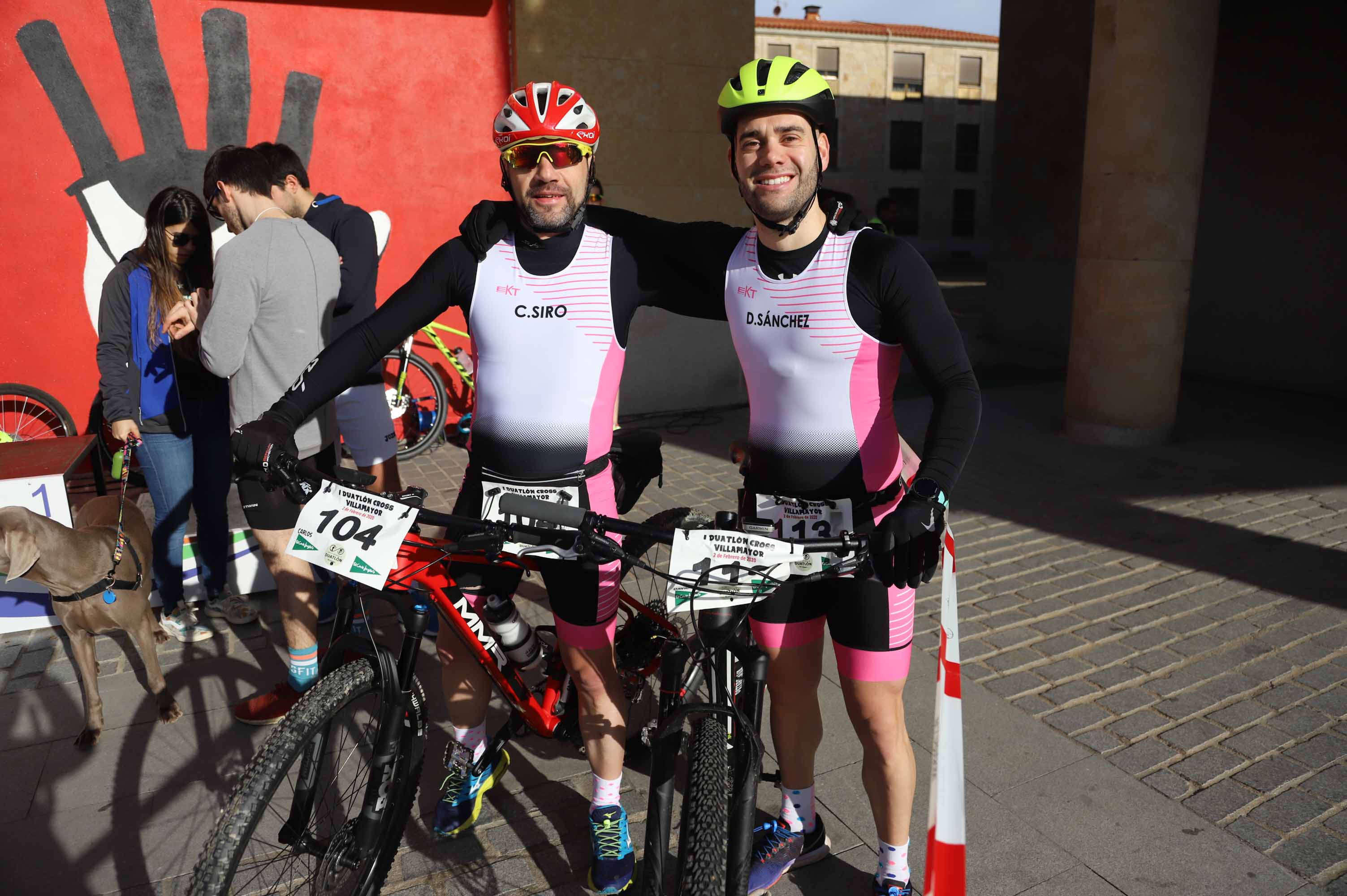 Participantes en el Duatlon de Villamayor. 