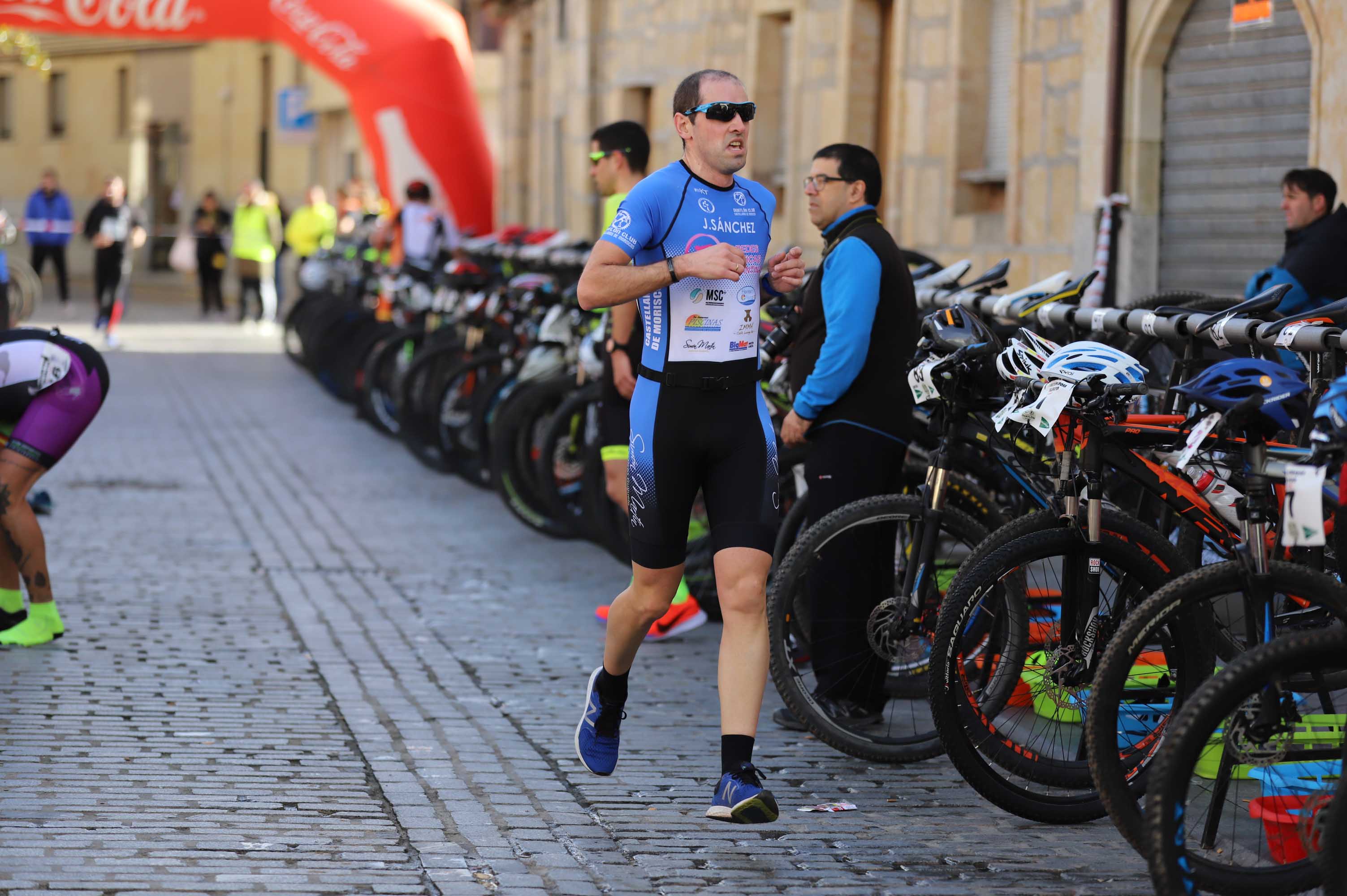 Participantes en el Duatlon de Villamayor. 