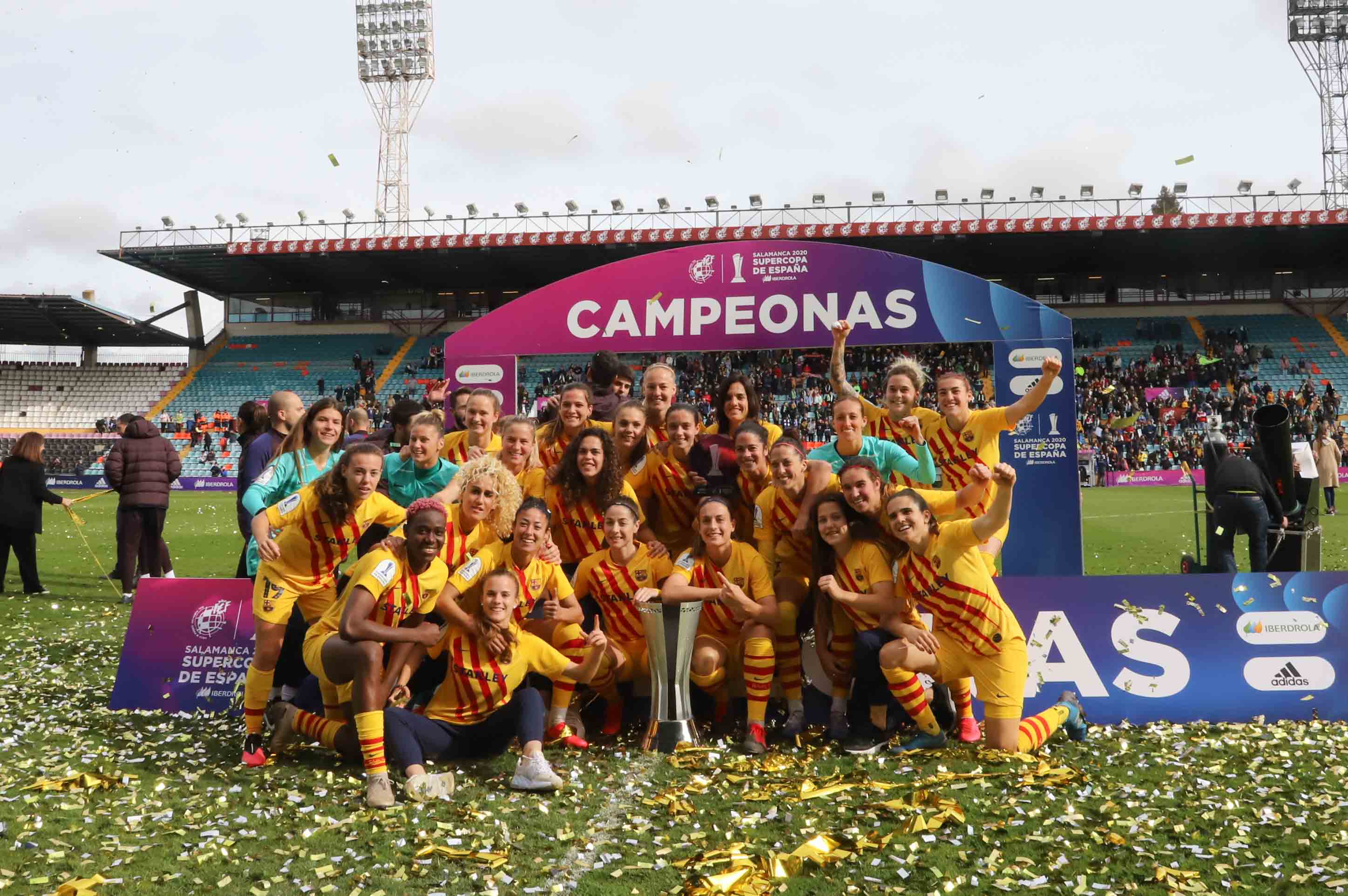 El equipo catalán se muestró muy superior desde el primer minuto a la Real Sociedad con cuatro goles de Marta Torrejón, MVP de la gran final celebrada en el estadio Helmántico