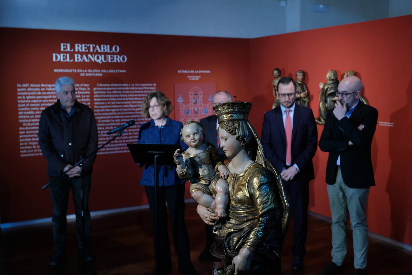 Las piezas, procedentes de la vallisoletana iglesia de Santiago, han sido recuperadas por técnicos del museo y del Centro de Conservación y Restauración de Bienes Culturales de la Junta de Castilla y León. 